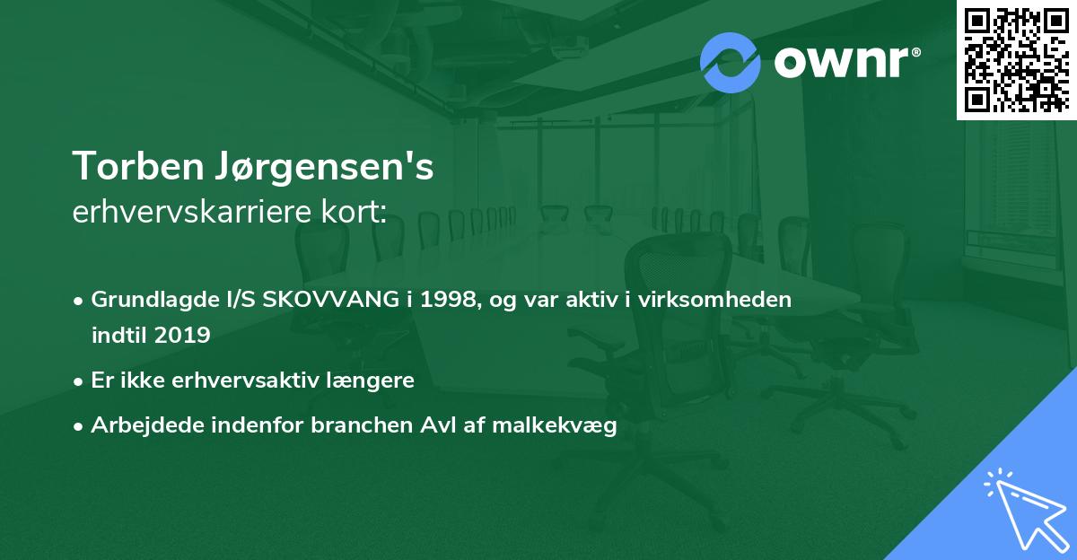 Torben Jørgensen's erhvervskarriere kort