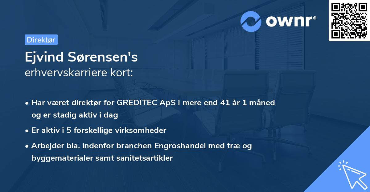 Ejvind Sørensen's erhvervskarriere kort