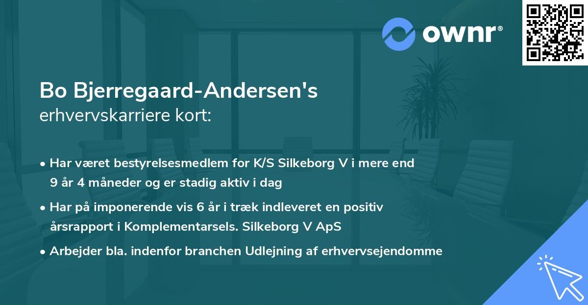 Bo Bjerregaard-Andersen's erhvervskarriere kort