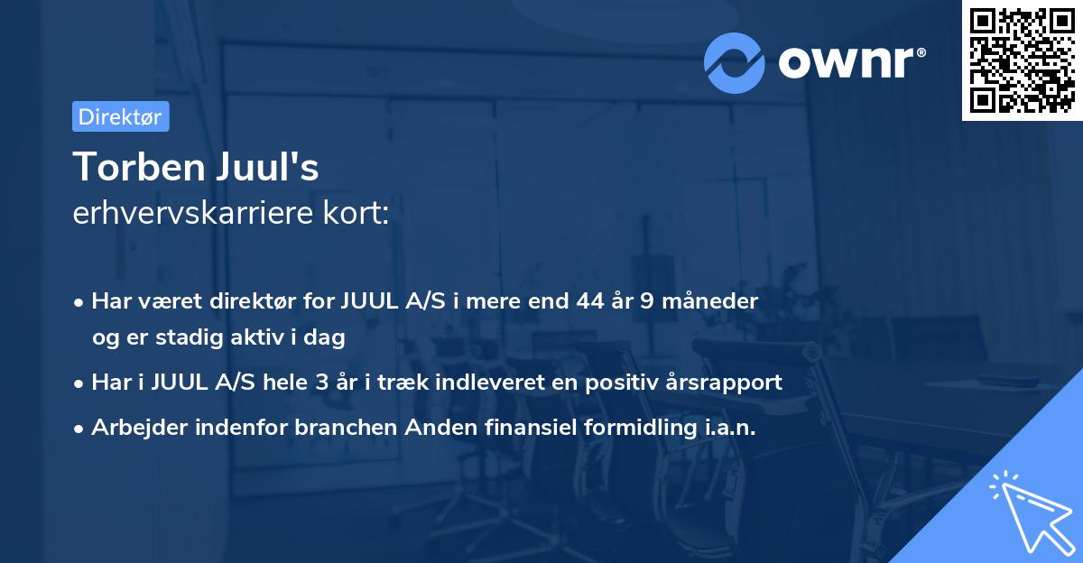 Torben Juul's erhvervskarriere kort