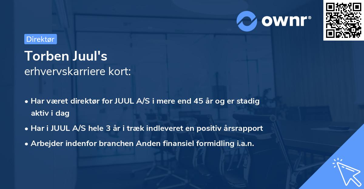 Torben Juul's erhvervskarriere kort