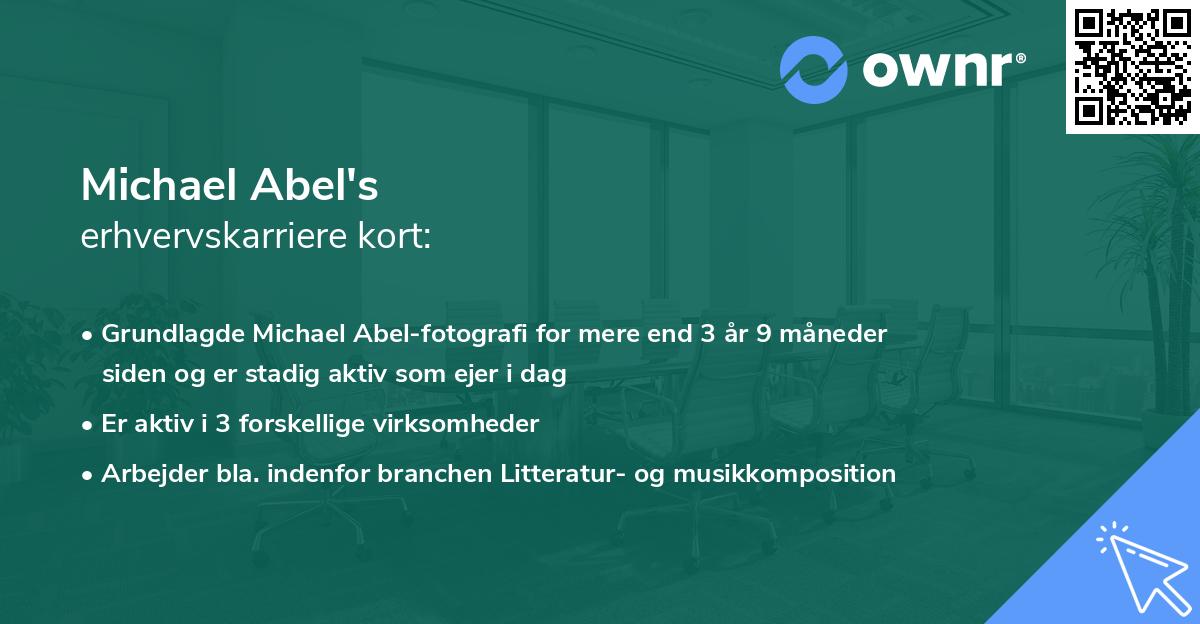 Michael Abel's erhvervskarriere kort