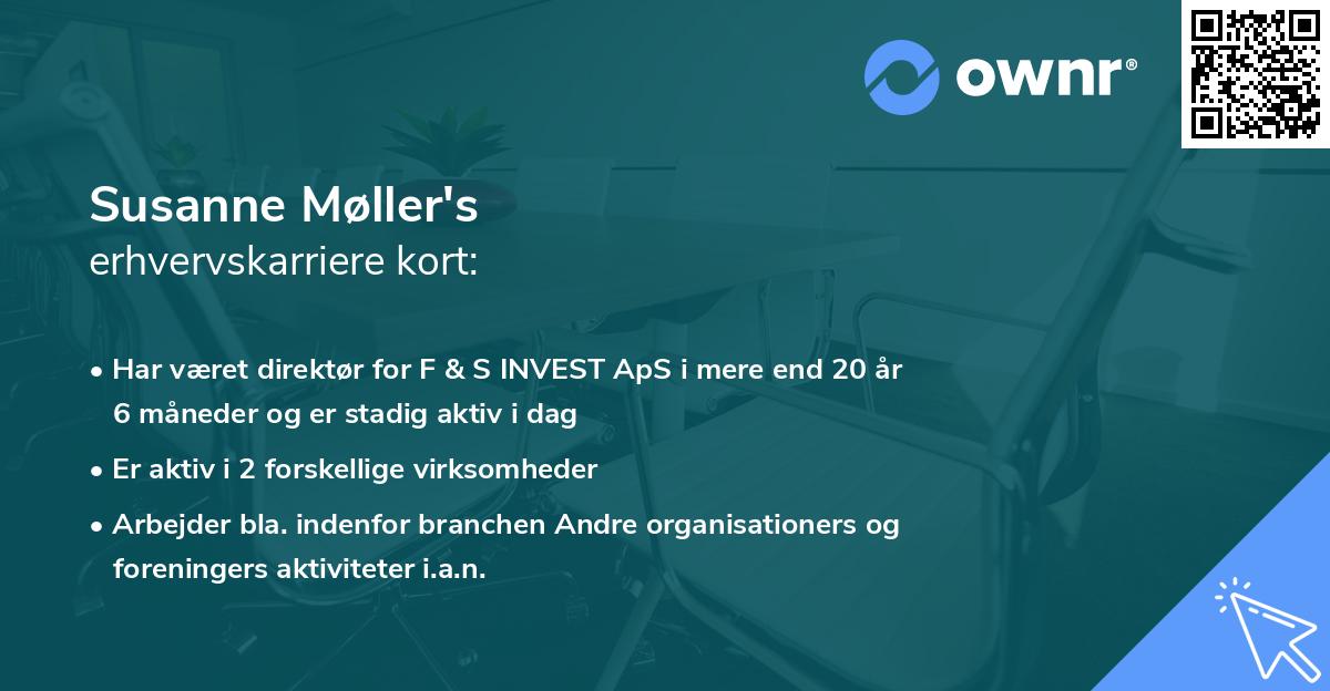 Susanne Møller's erhvervskarriere kort