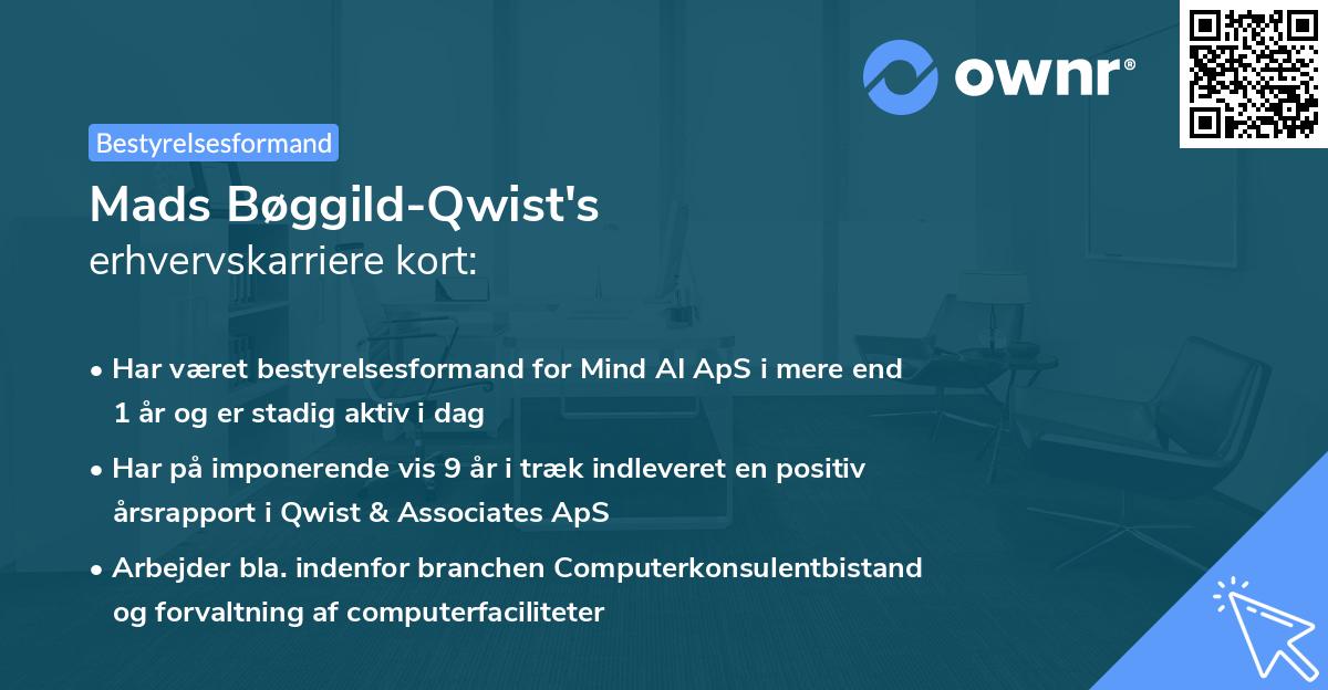 Mads Bøggild-Qwist's erhvervskarriere kort
