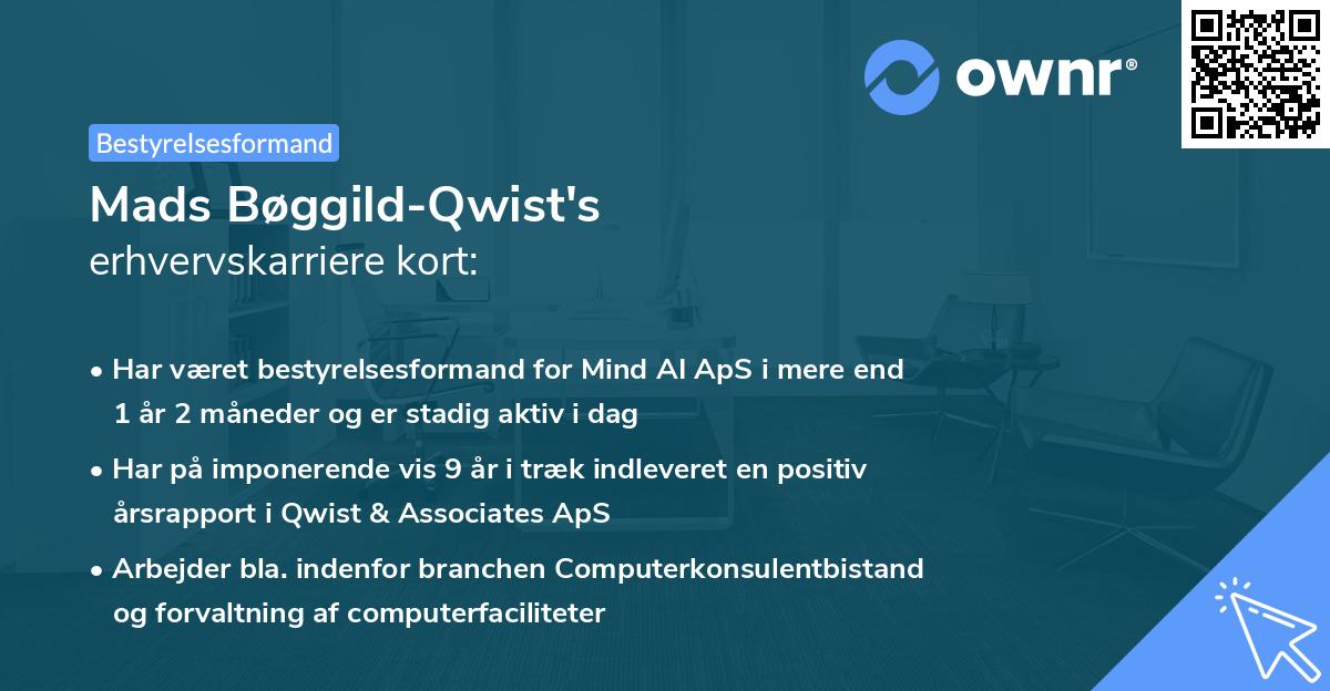 Mads Bøggild-Qwist's erhvervskarriere kort