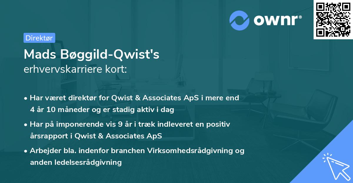 Mads Bøggild-Qwist's erhvervskarriere kort