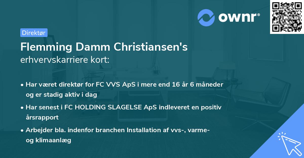 Flemming Damm Christiansen's erhvervskarriere kort