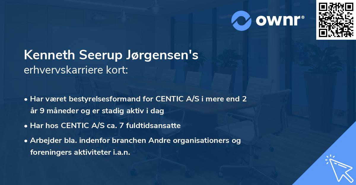 Kenneth Seerup Jørgensen's erhvervskarriere kort