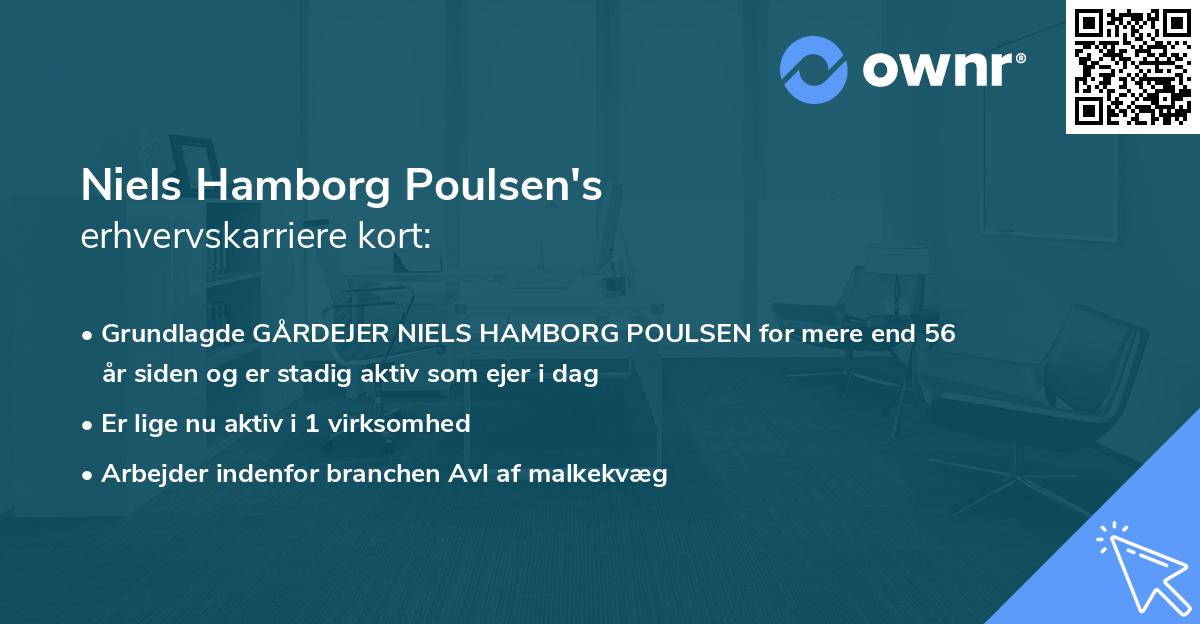 Niels Hamborg Poulsen's erhvervskarriere kort