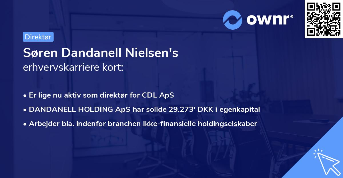 Søren Dandanell Nielsen's erhvervskarriere kort