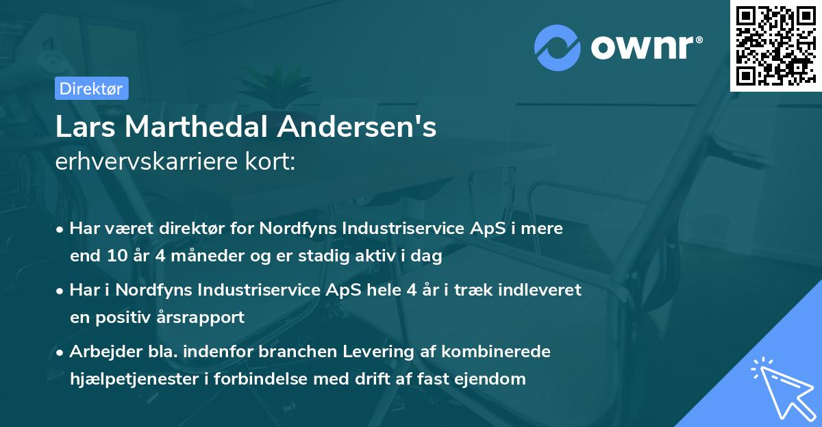 Lars Marthedal Andersen's erhvervskarriere kort