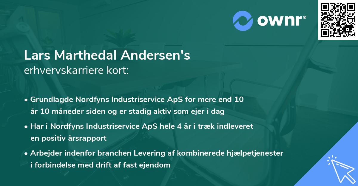 Lars Marthedal Andersen's erhvervskarriere kort