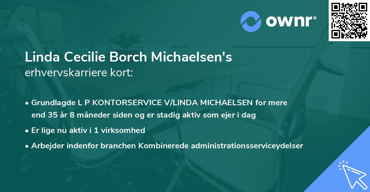 Linda Cecilie Borch Michaelsen's erhvervskarriere kort