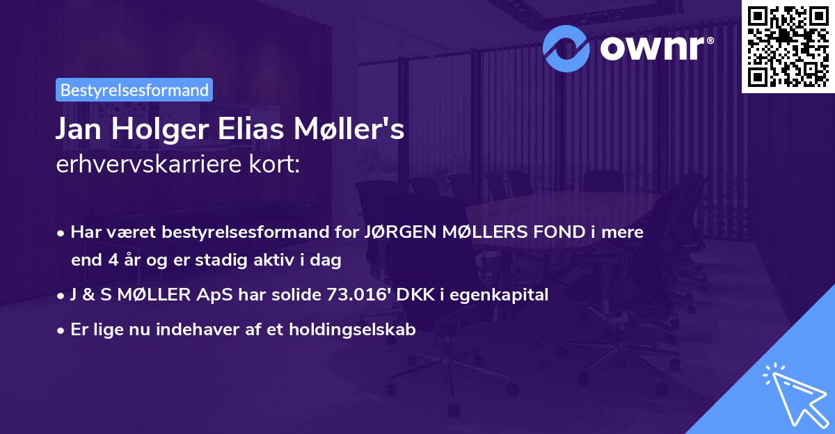 Jan Holger Elias Møller's erhvervskarriere kort
