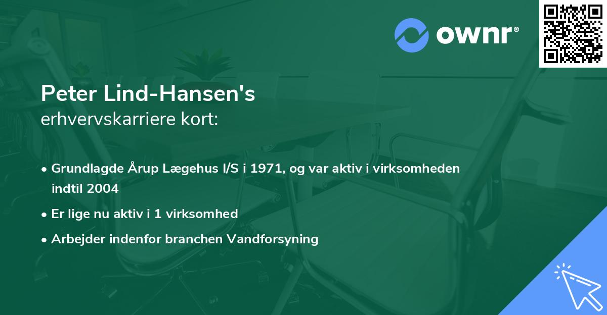 Peter Lind-Hansen's erhvervskarriere kort