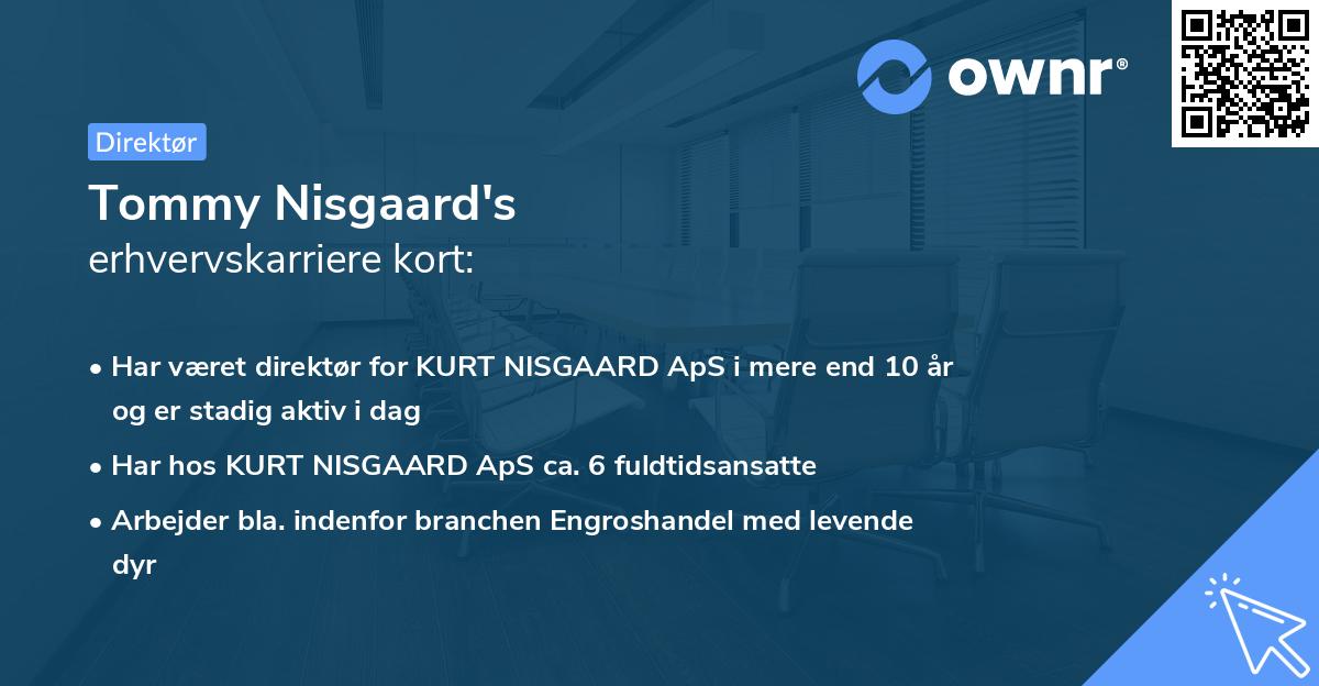 Tommy Nisgaard's erhvervskarriere kort