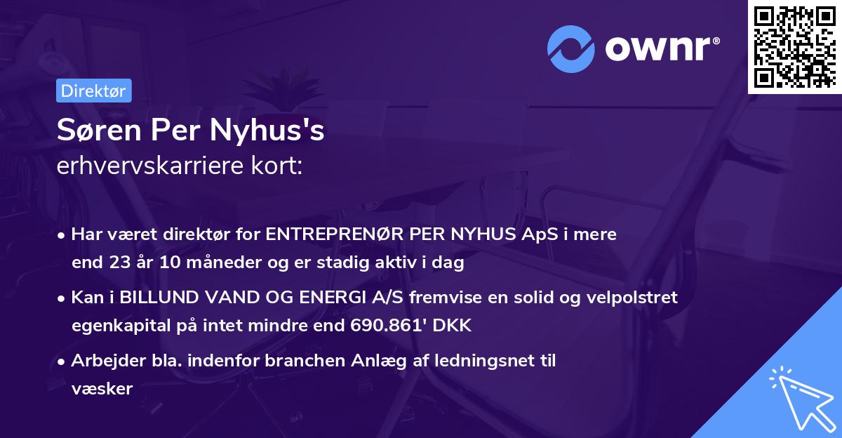 Søren Per Nyhus's erhvervskarriere kort