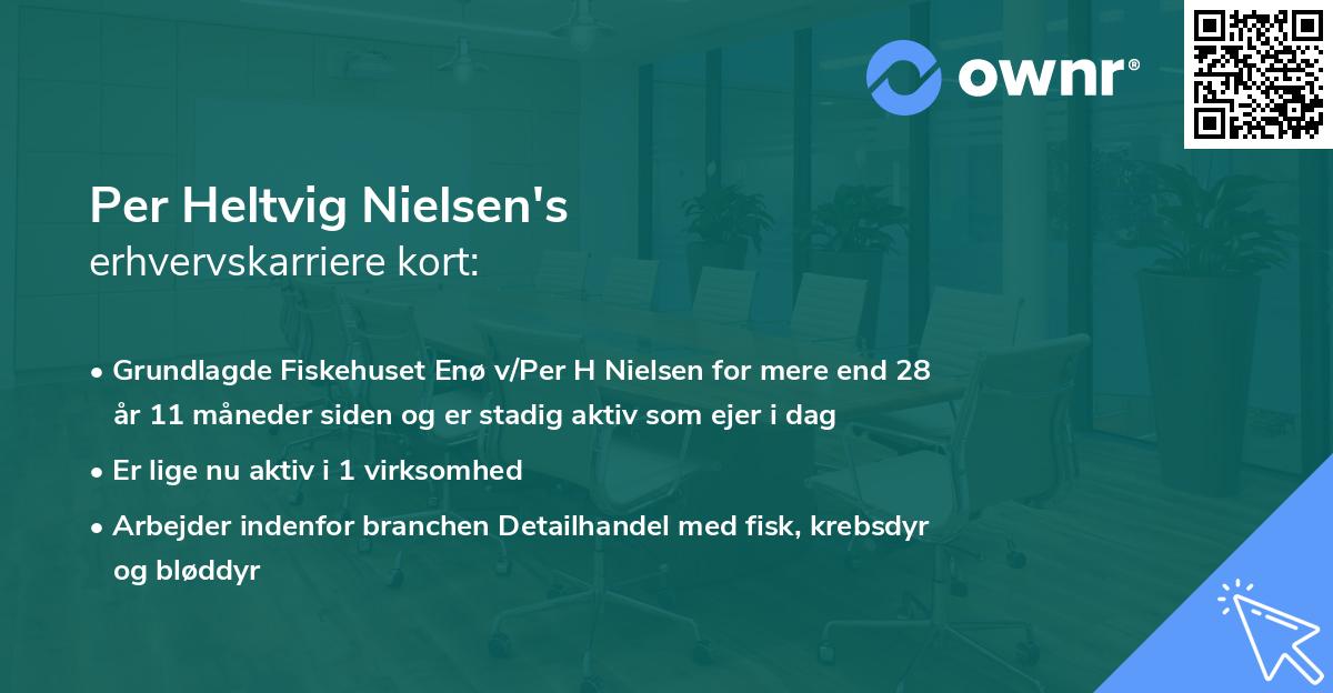 Per Heltvig Nielsen's erhvervskarriere kort