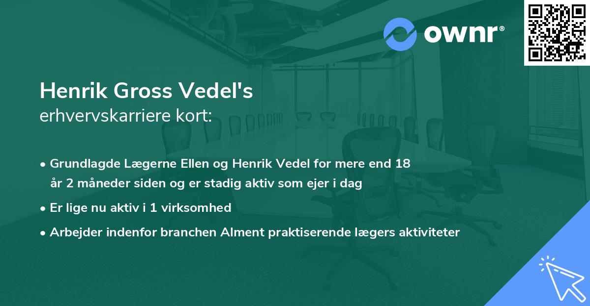 Henrik Gross Vedel's erhvervskarriere kort