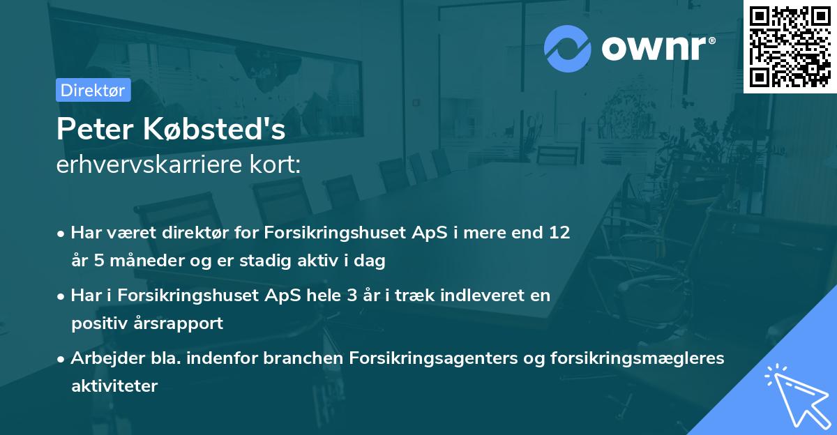 Peter Købsted's erhvervskarriere kort