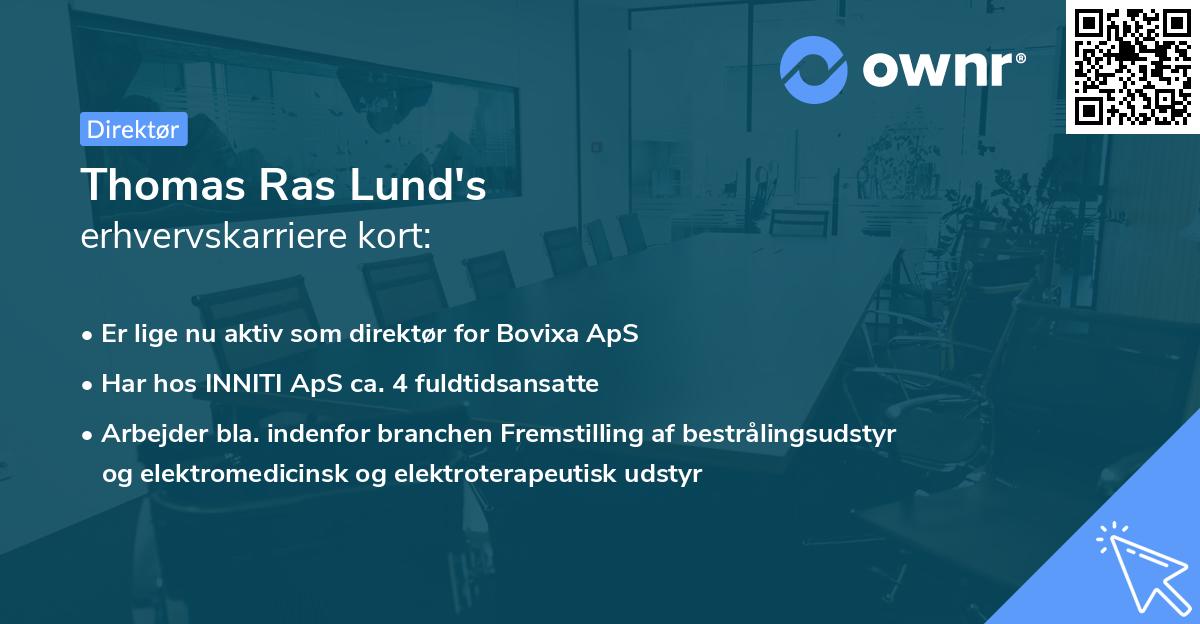 Thomas Ras Lund's erhvervskarriere kort