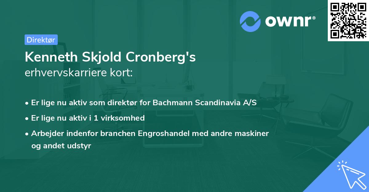 Kenneth Skjold Cronberg's erhvervskarriere kort