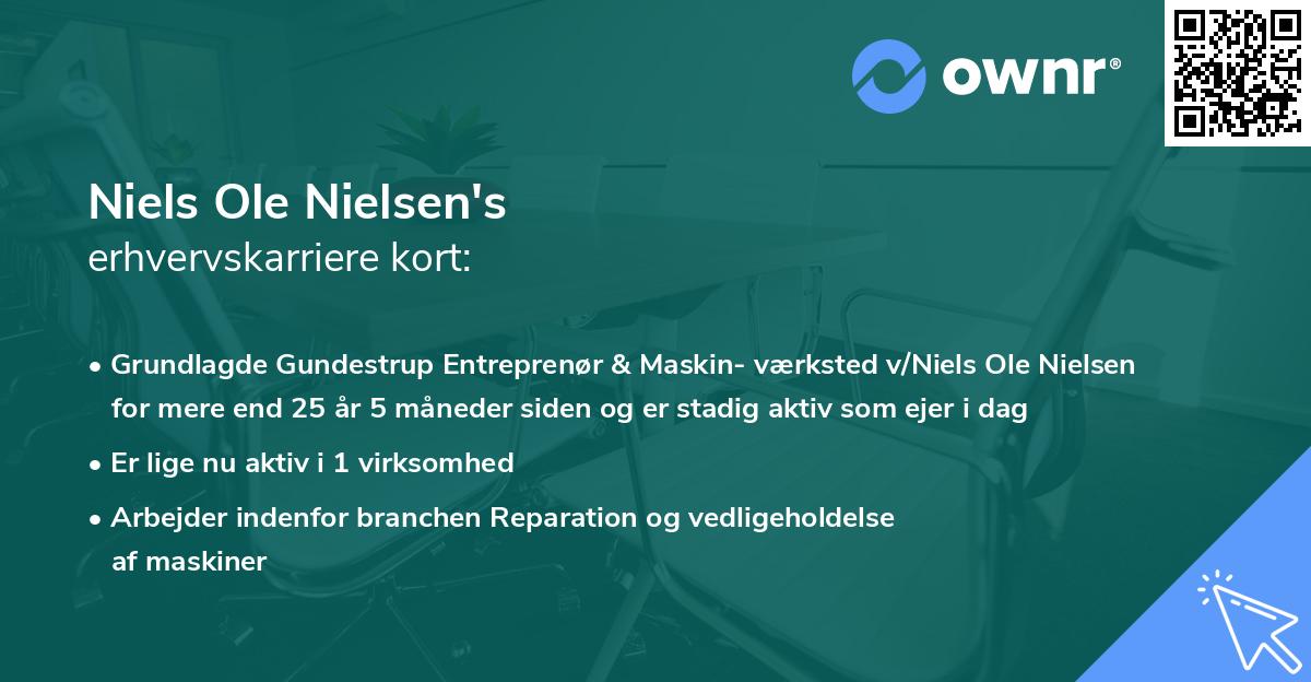 Niels Ole Nielsen's erhvervskarriere kort