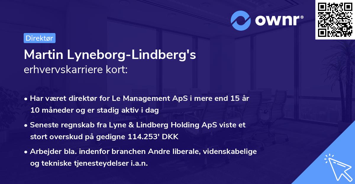 Martin Lyneborg-Lindberg's erhvervskarriere kort