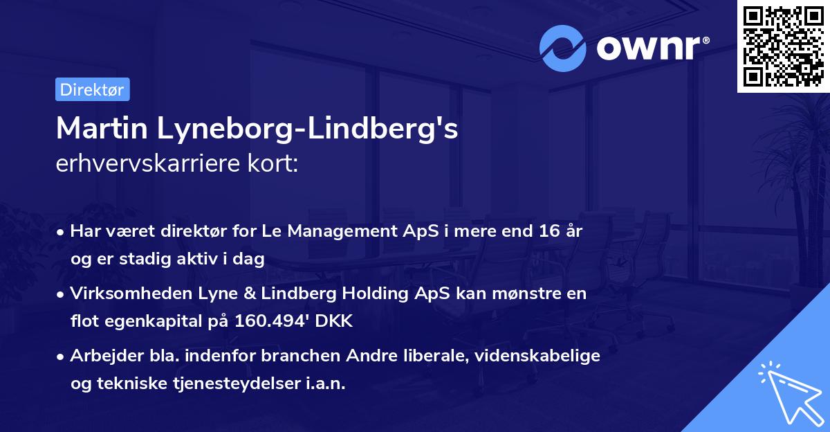 Martin Lyneborg-Lindberg's erhvervskarriere kort