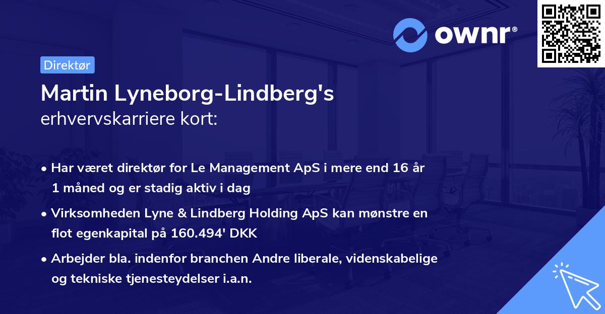 Martin Lyneborg-Lindberg's erhvervskarriere kort