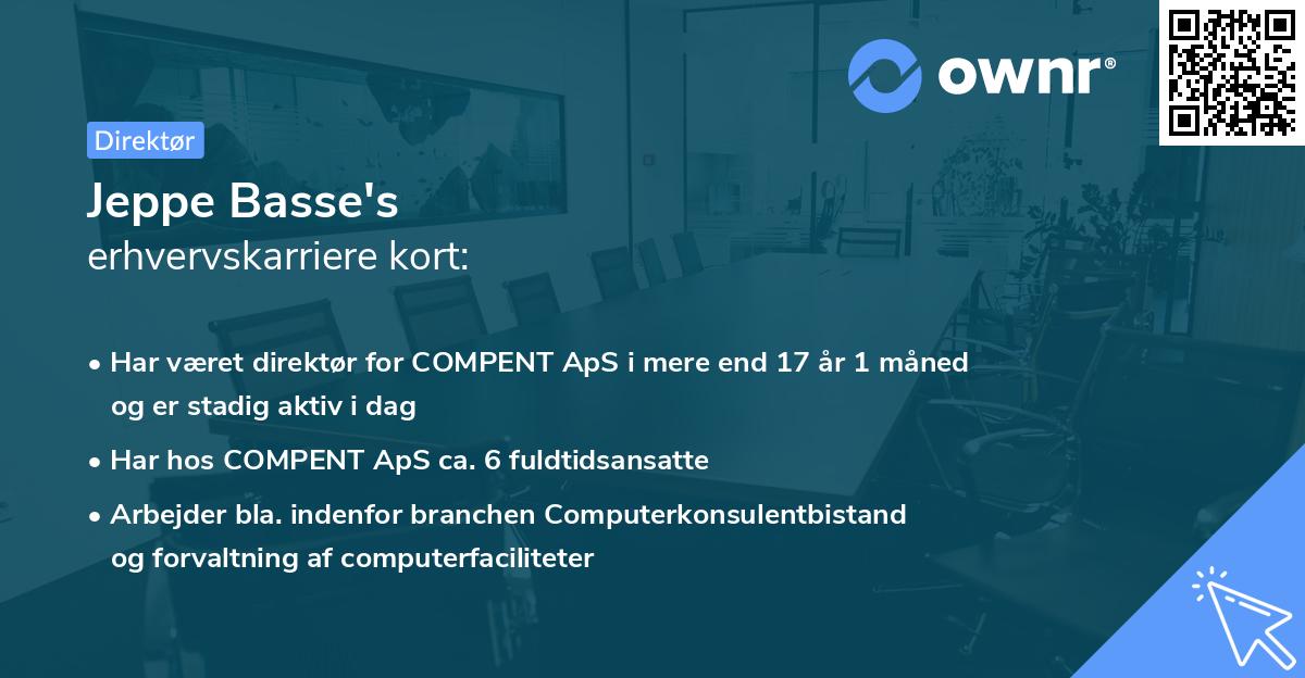 Jeppe Basse's erhvervskarriere kort