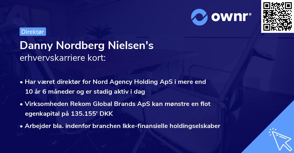 Danny Nordberg Nielsen's erhvervskarriere kort