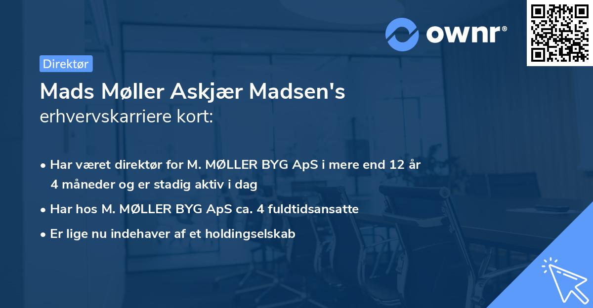 Mads Møller Askjær Madsen's erhvervskarriere kort