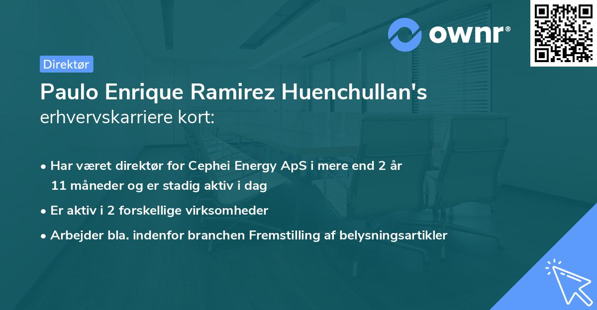 Paulo Enrique Ramirez Huenchullan's erhvervskarriere kort