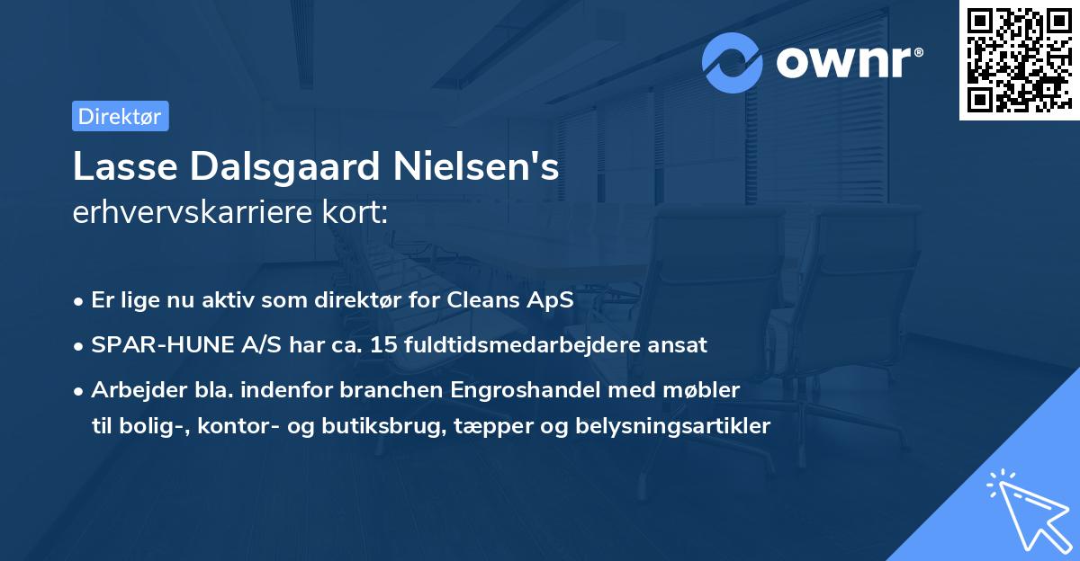 Lasse Dalsgaard Nielsen's erhvervskarriere kort