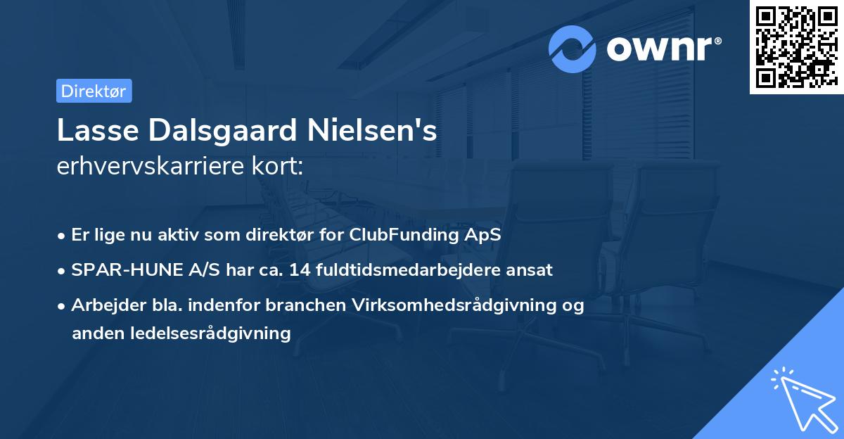 Lasse Dalsgaard Nielsen's erhvervskarriere kort