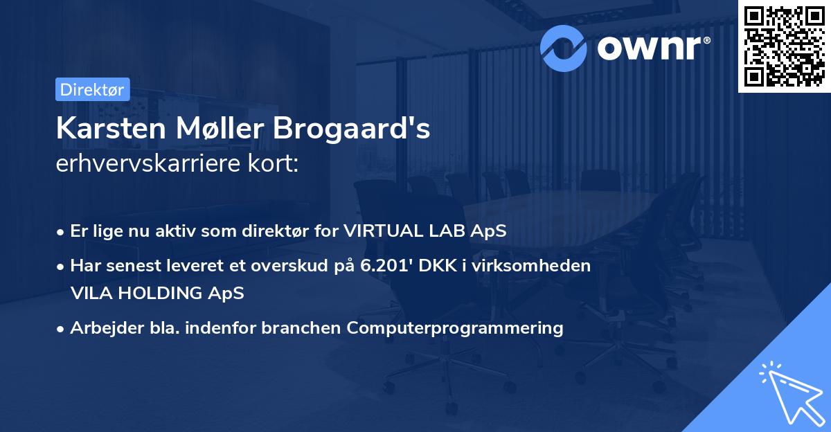Karsten Møller Brogaard's erhvervskarriere kort