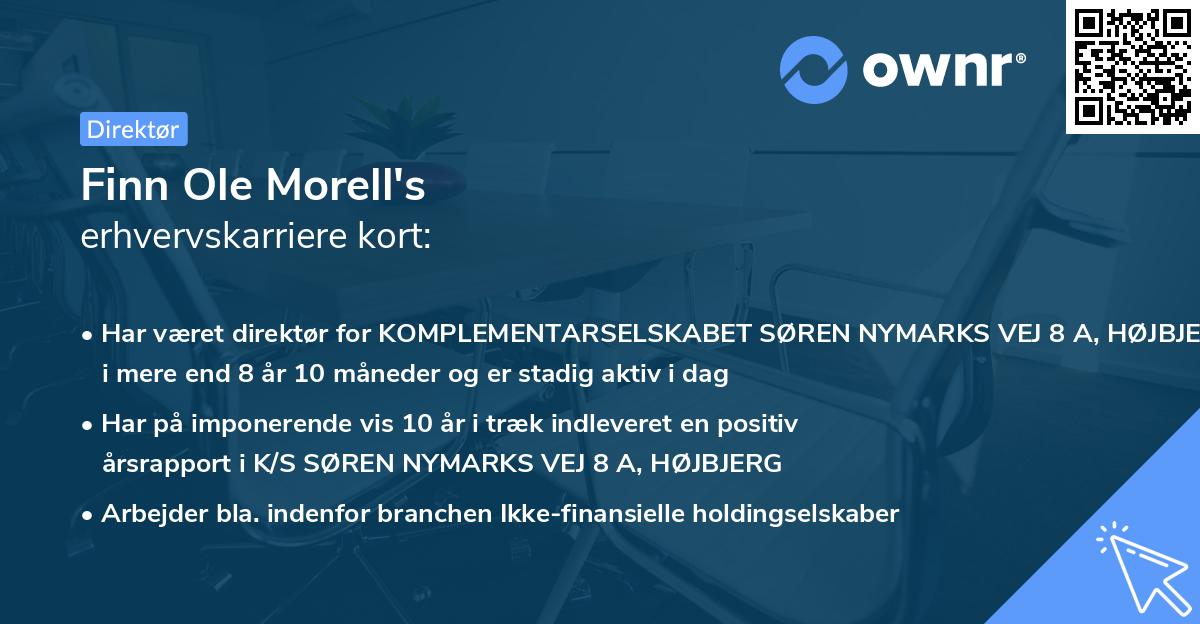 Finn Ole Morell's erhvervskarriere kort