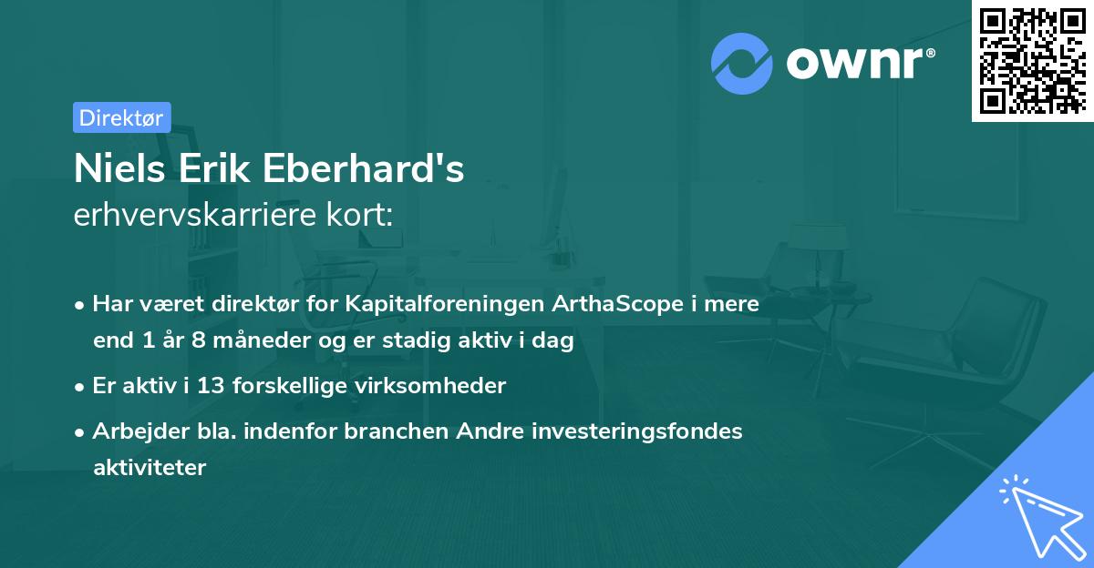 Niels Erik Eberhard's erhvervskarriere kort