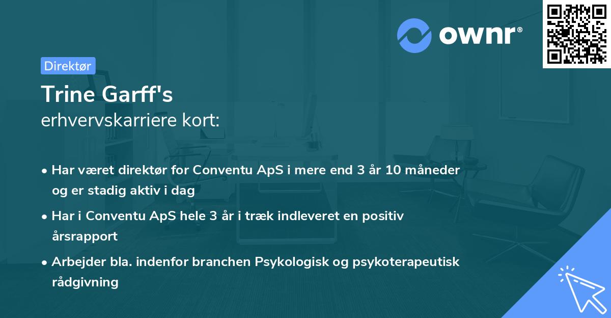Trine Garff's erhvervskarriere kort