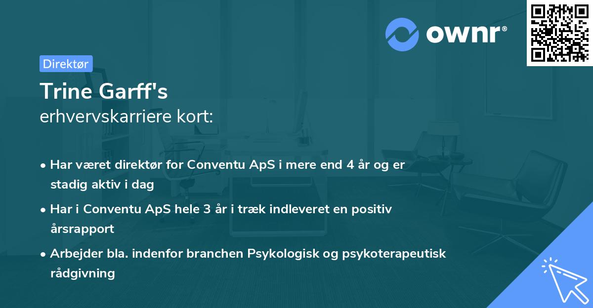 Trine Garff's erhvervskarriere kort