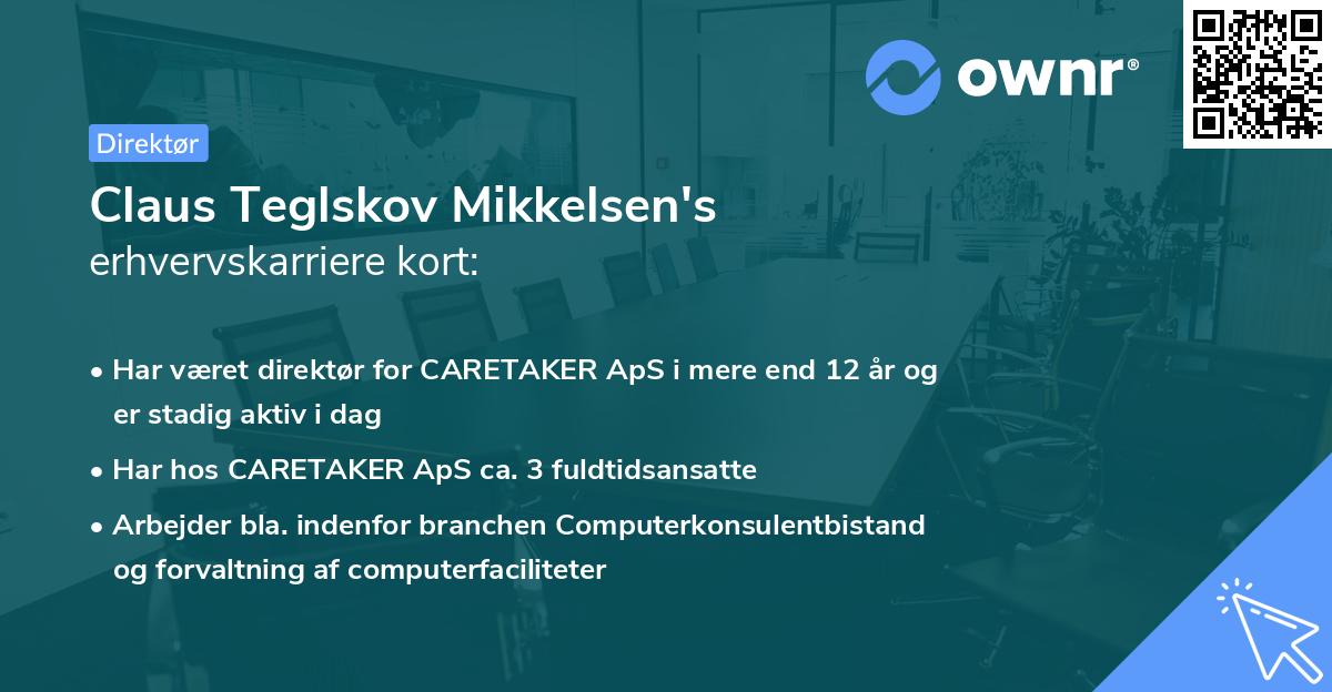 Claus Teglskov Mikkelsen's erhvervskarriere kort