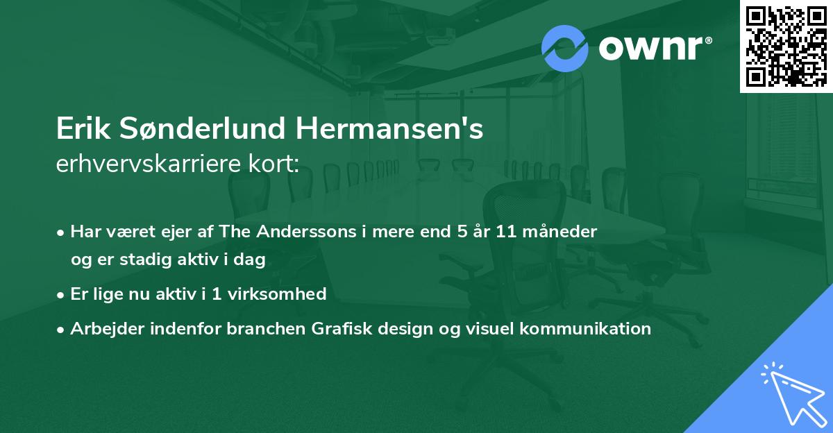Erik Sønderlund Hermansen's erhvervskarriere kort