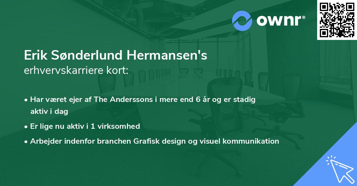 Erik Sønderlund Hermansen's erhvervskarriere kort