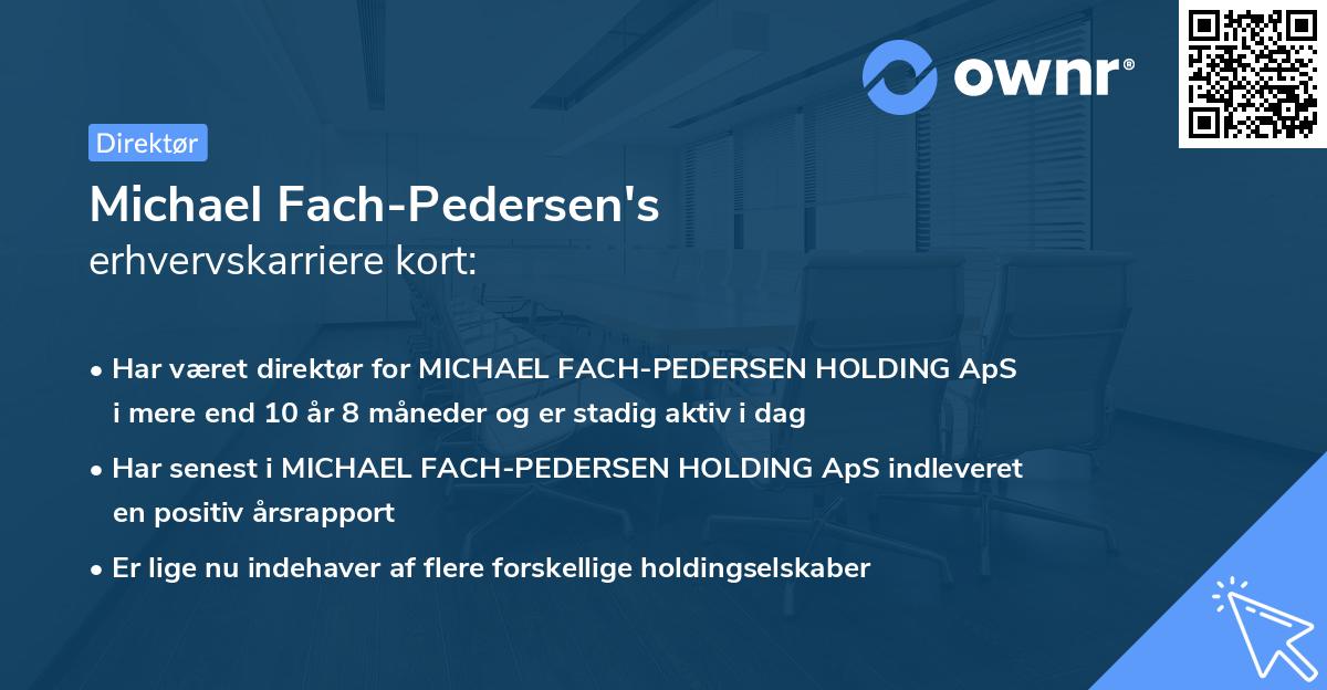 Michael Fach-Pedersen's erhvervskarriere kort