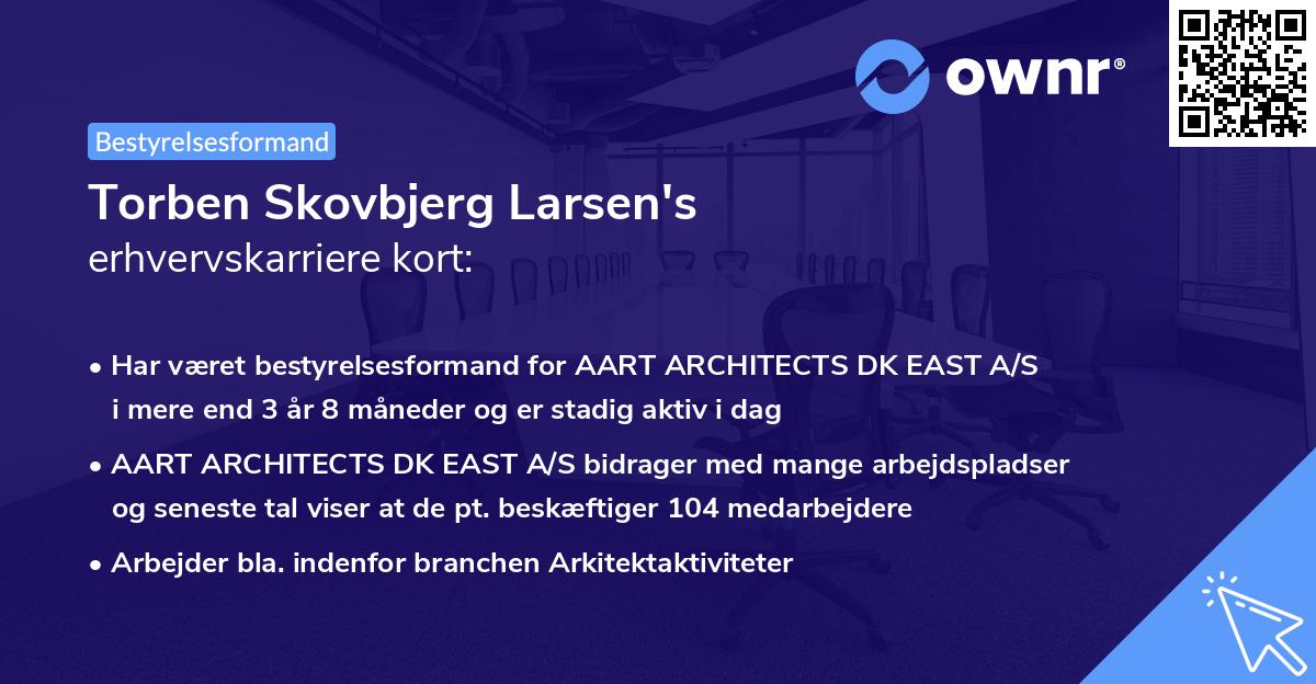 Torben Skovbjerg Larsen's erhvervskarriere kort