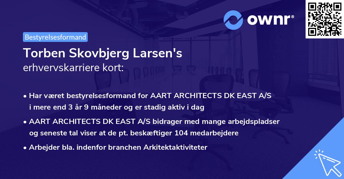 Torben Skovbjerg Larsen's erhvervskarriere kort