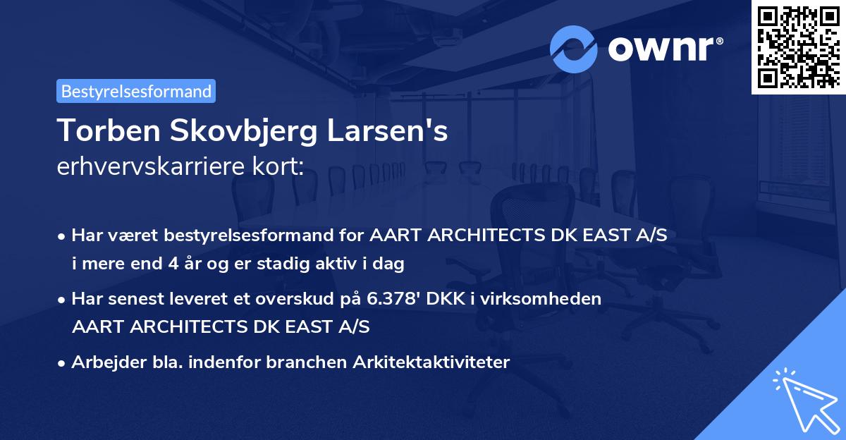 Torben Skovbjerg Larsen's erhvervskarriere kort