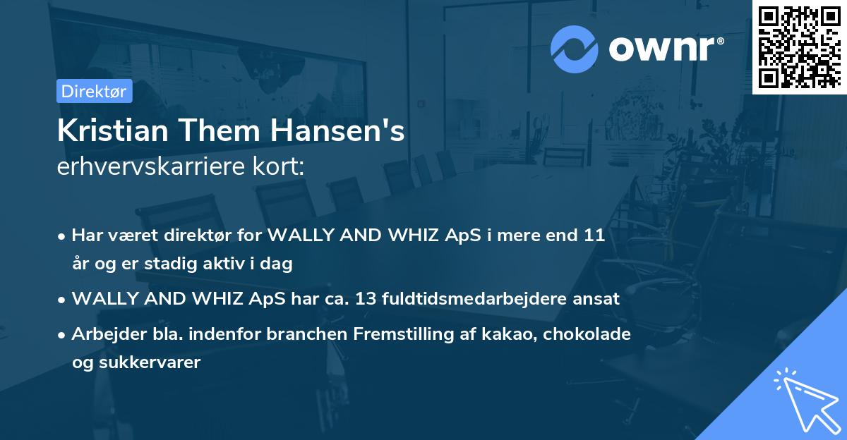 Kristian Them Hansen's erhvervskarriere kort