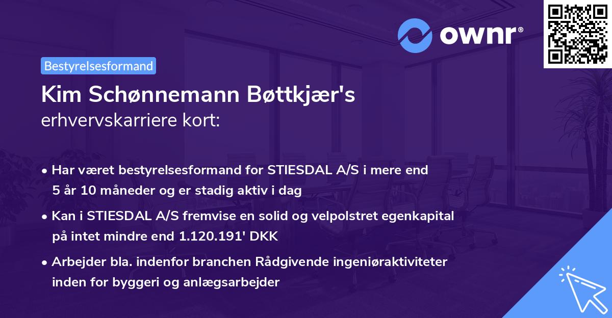 Kim Schønnemann Bøttkjær's erhvervskarriere kort